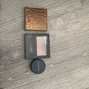 Bronzers and loose highlighter barely used.